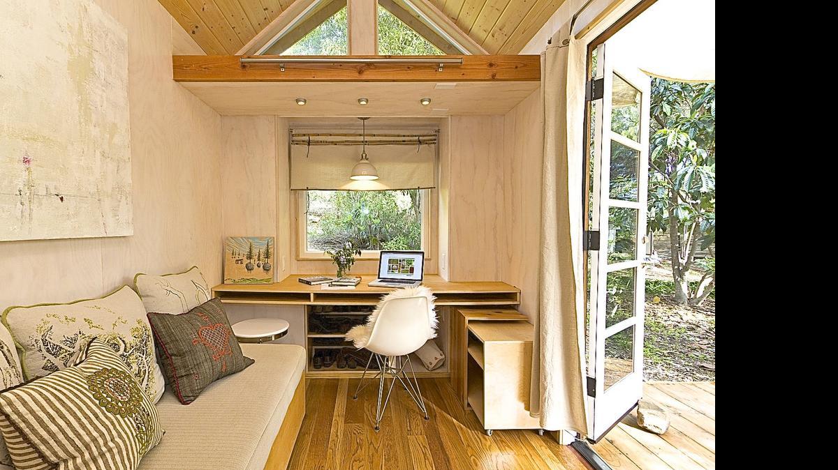 
“If it doesn’t bring you joy, maybe you don’t need it,” Vina Lustado, an interior designer in Ojai, Calif., says, echoing the philosophy of Marie Kondo, a Japanese organization expert; the living area of her 140-square-foot home.


