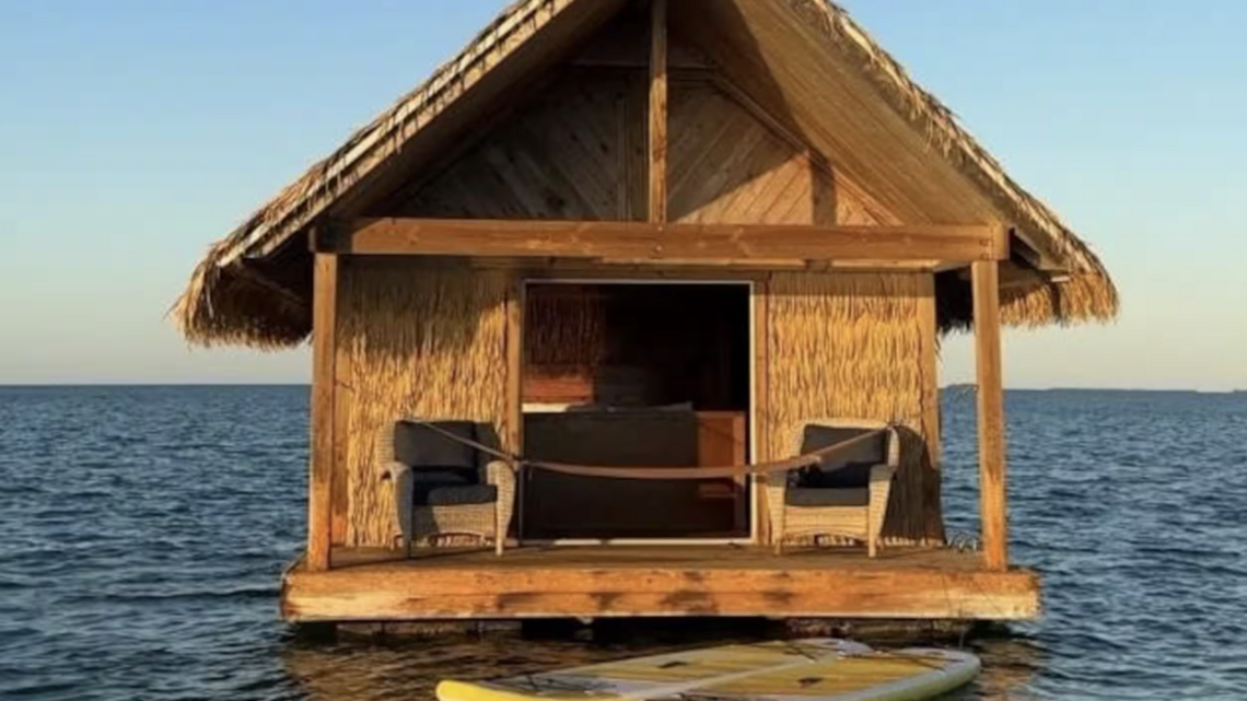 Sleep on the water at this Tiki-themed Florida getaway