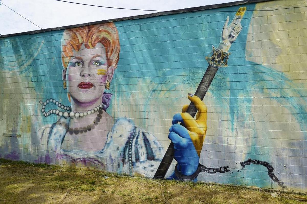 “Mural of Brandy Alexander” at 1510 Central Avenue by Matt Hooker, Matt Moore, Nick Napoletano, 2016.