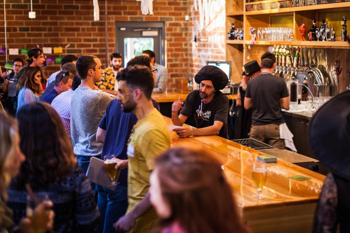 The #instabeerupCLT group meets at a different brewery around town each month.