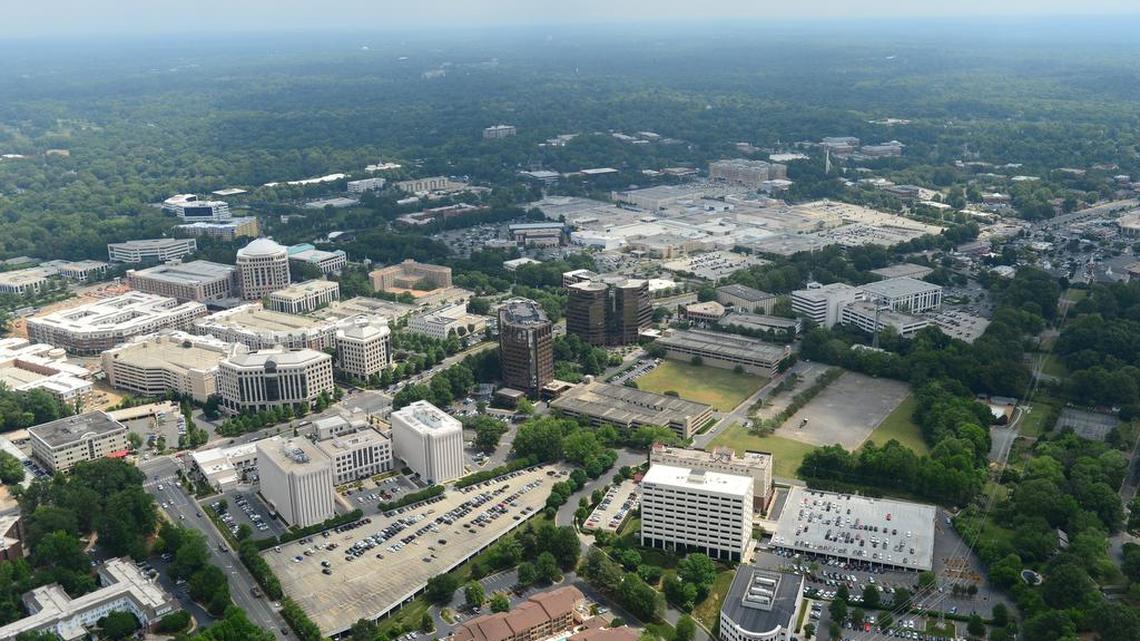 An aerial view of SouthPark is shown in this Observer file photo.
