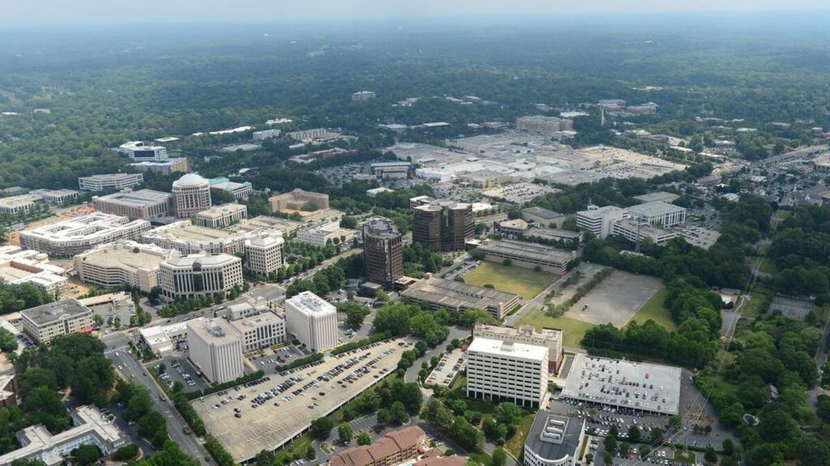 An aerial view of SouthPark is shown in this Observer file photo.