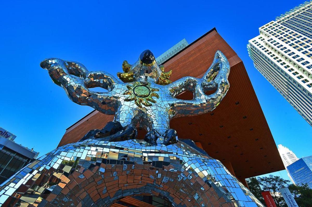 The Firebird outside the Bechtler museum has quickly become one of the most iconic pieces of art in Uptown. Don’t forget to take a photo in front of it.