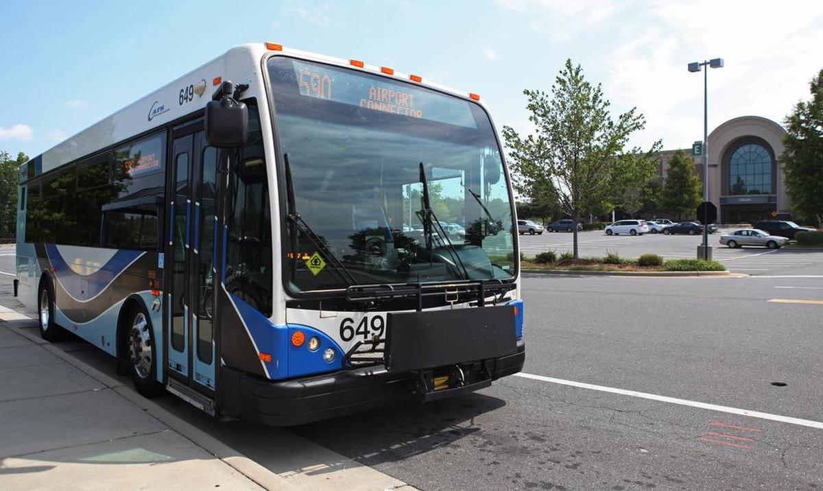CATS bus service runs more than 70 rotues, including an express route every 30 minutes to the Charlotte Douglas Airport.