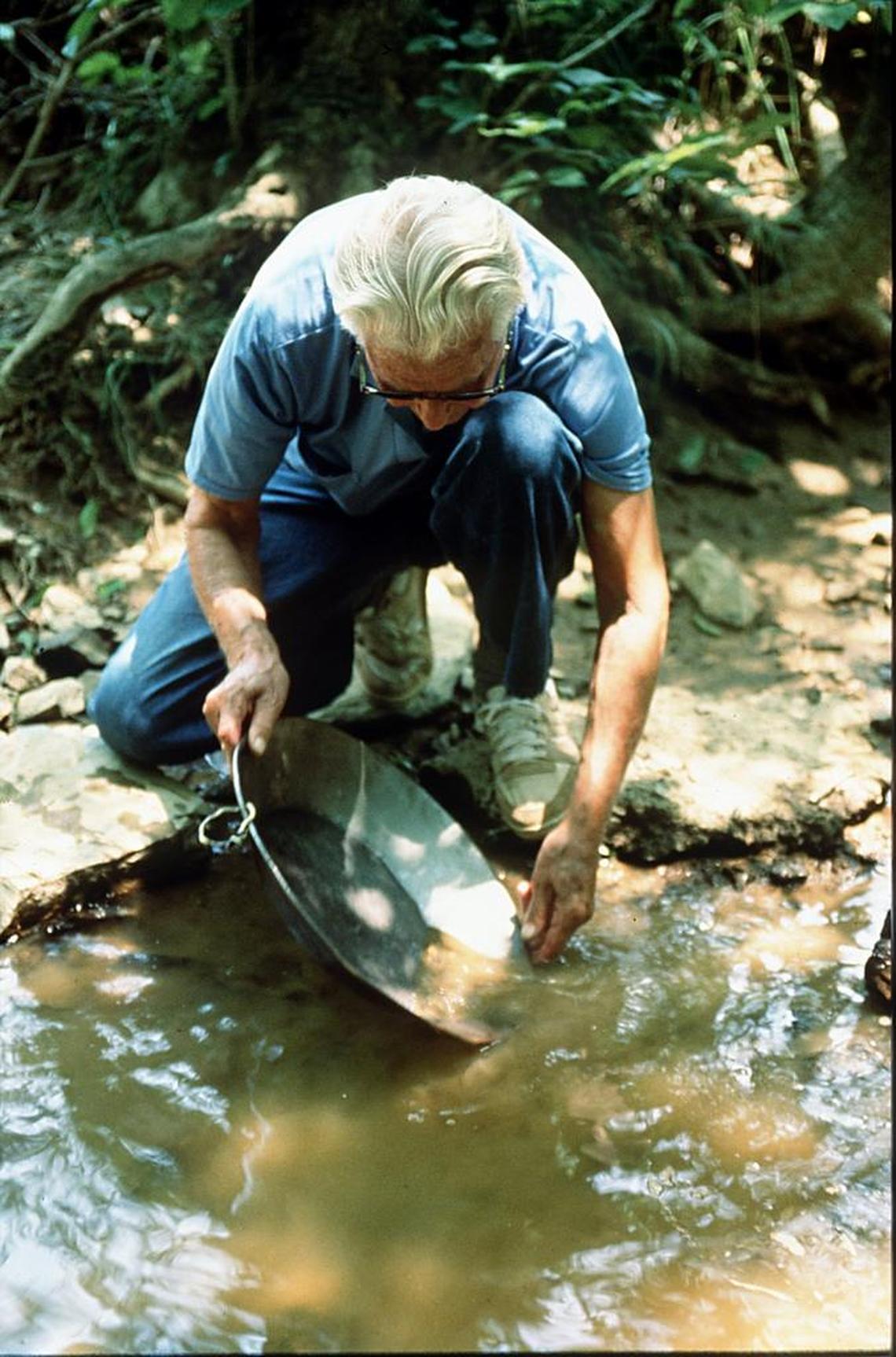 Pete Nash at Reed Gold Mine.