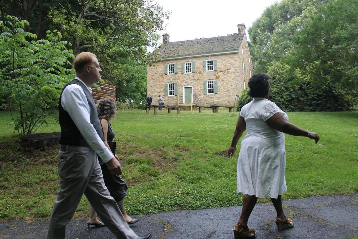 Take a tour of the Hezekiah Alexander house.