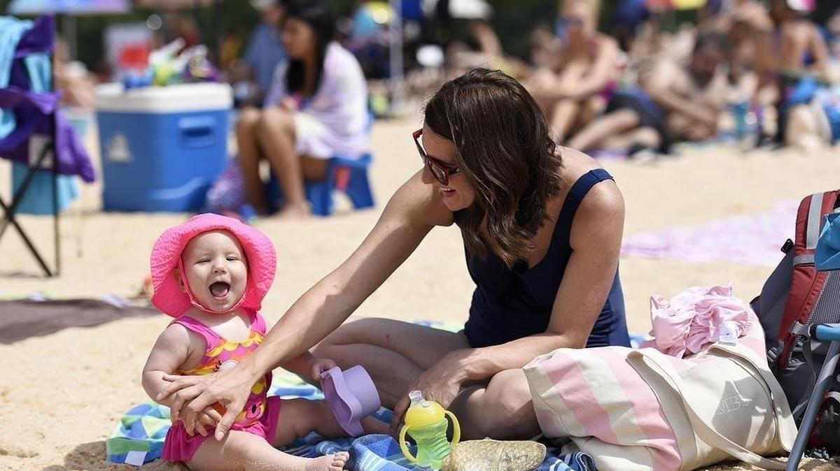 There are two big lakes, Wylie and Norman. You can even go to the beach there. Lydia Sherer, 1, enjoys a day with her mother Melissa Sherer at Lake Norman in Ramsey Creek Park.