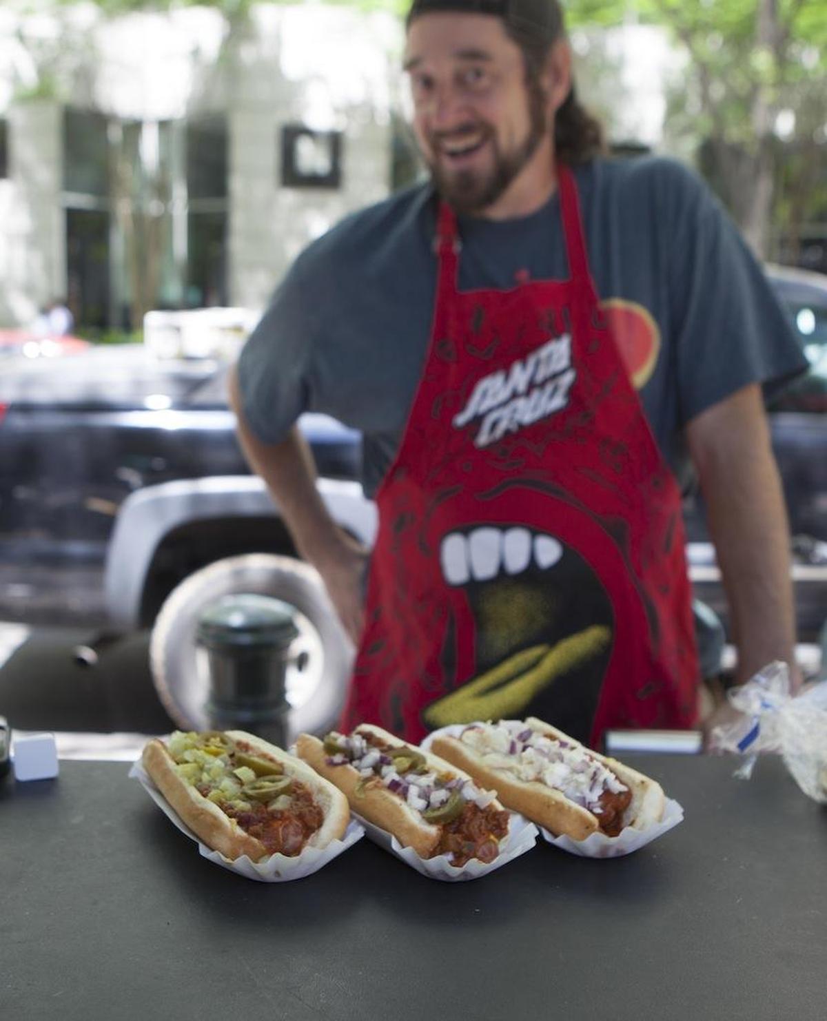 Yelp users rate Vic the Chili Man’s creative hot dogs as the best in the country.