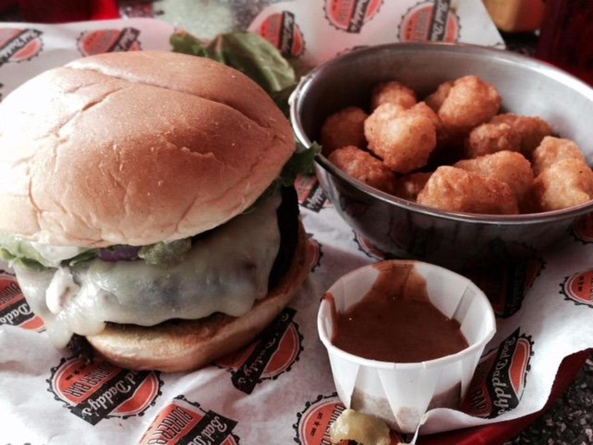 A burger at Bad Daddy’s.