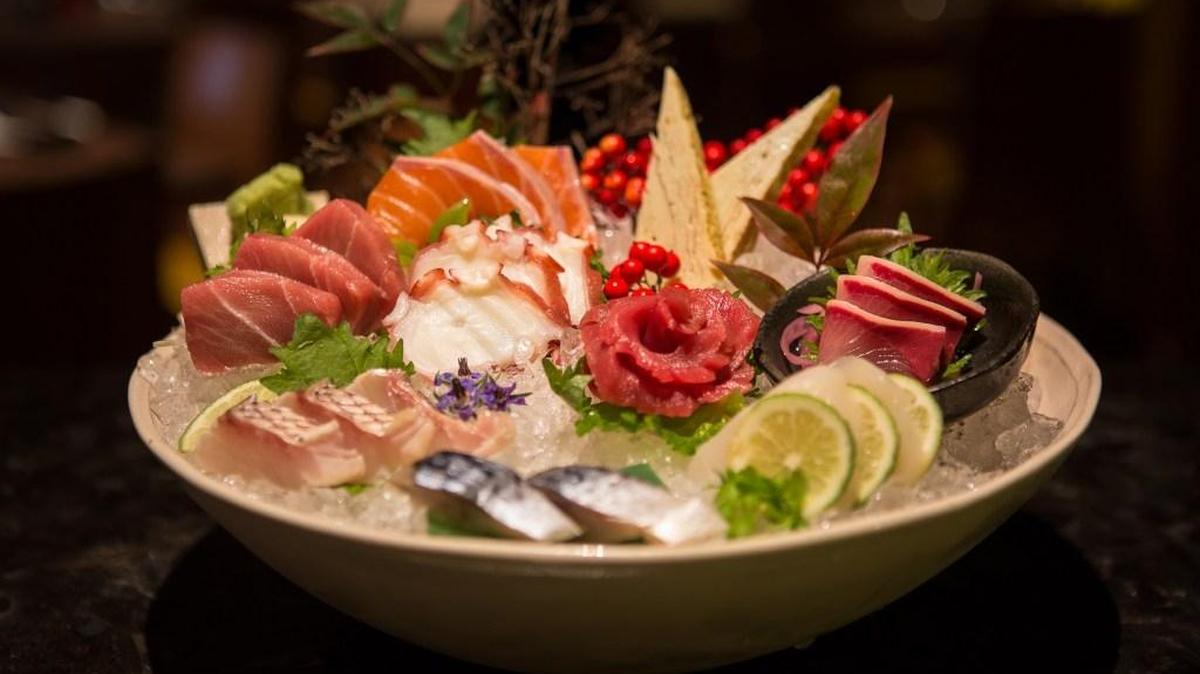 An assortment of sushi delights at Baku.