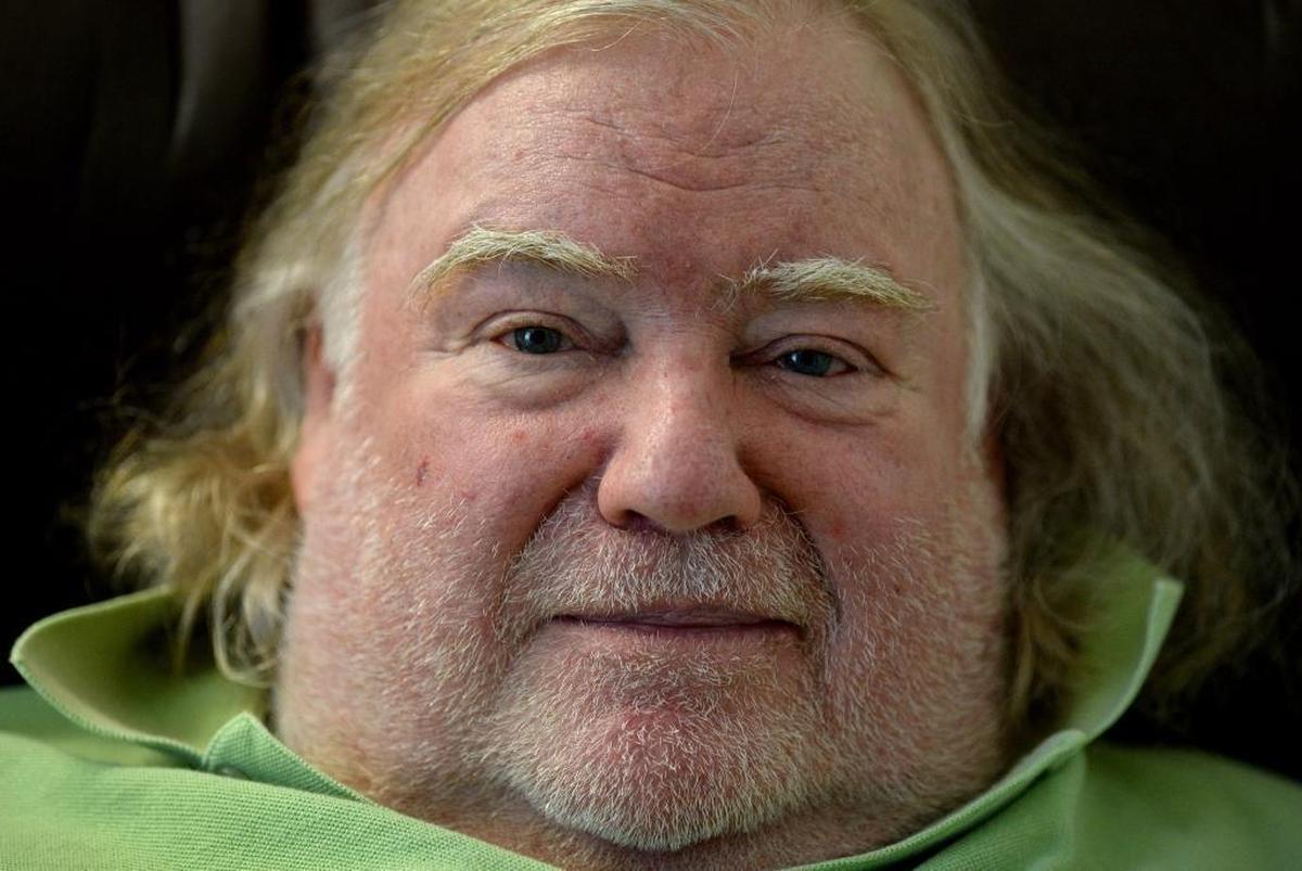 Bill Diehl, 73, photographed this month in his room at Sharon Towers.