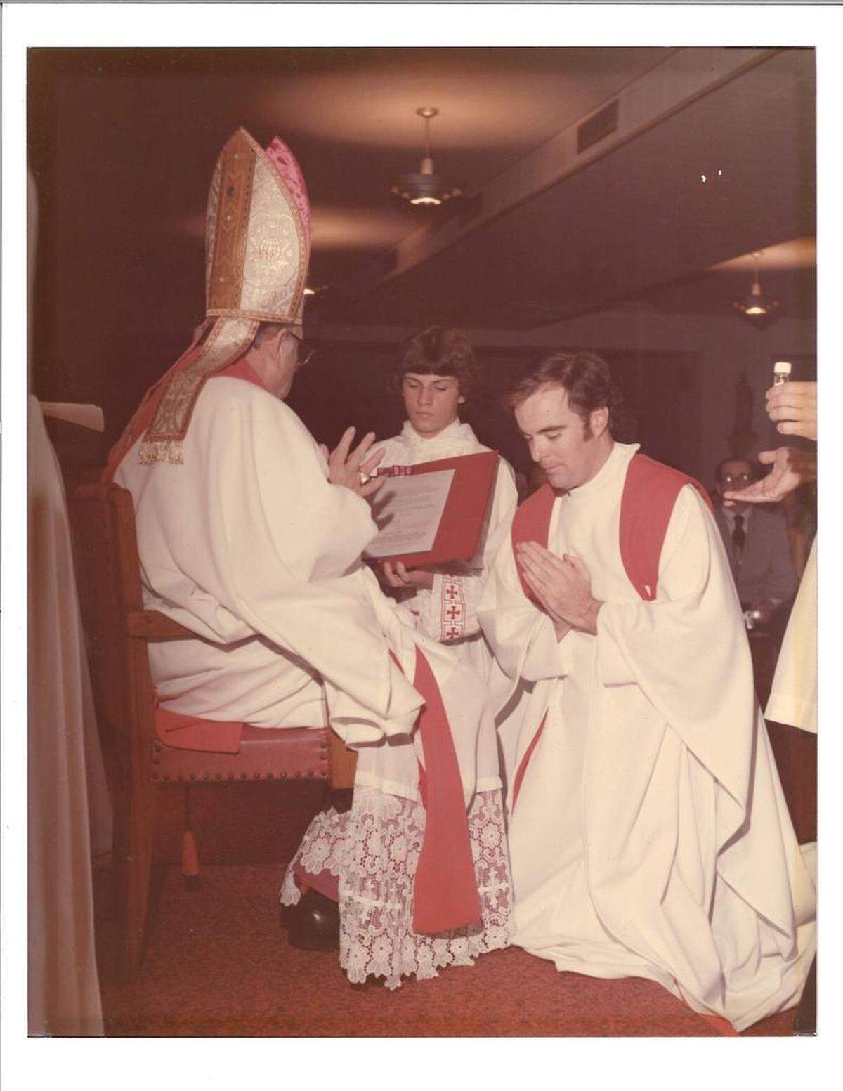 Father Frank O’Rourke at his ordination in 1975.
