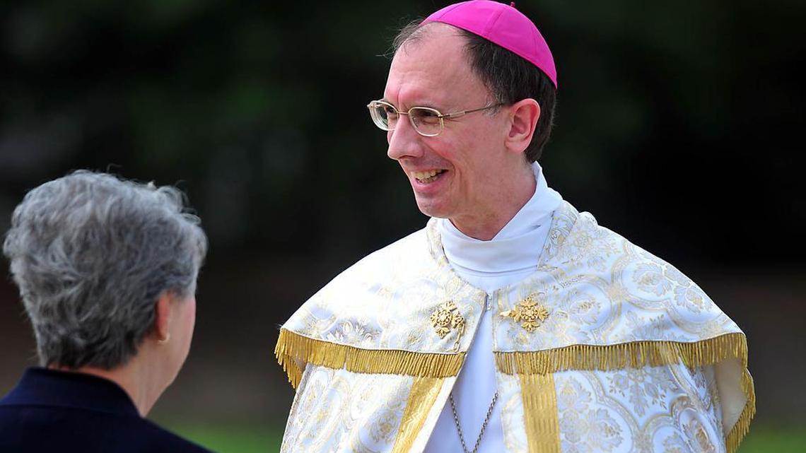 Bishop Peter Jugis of the Catholic Diocese of Charlotte. He is starting a seminary in the diocese in September 2016.