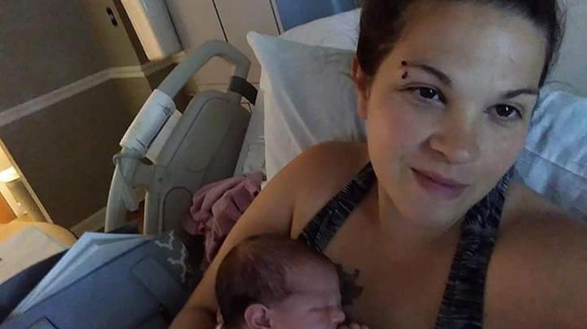 Amanda Zilliken, 29, and her youngest child, Idamae, now 4 months old. Zilliken was breastfeeding Idamae at an Elevation Church worship service last Sunday when she says a church volunteer asked her to leave the sanctuary.
