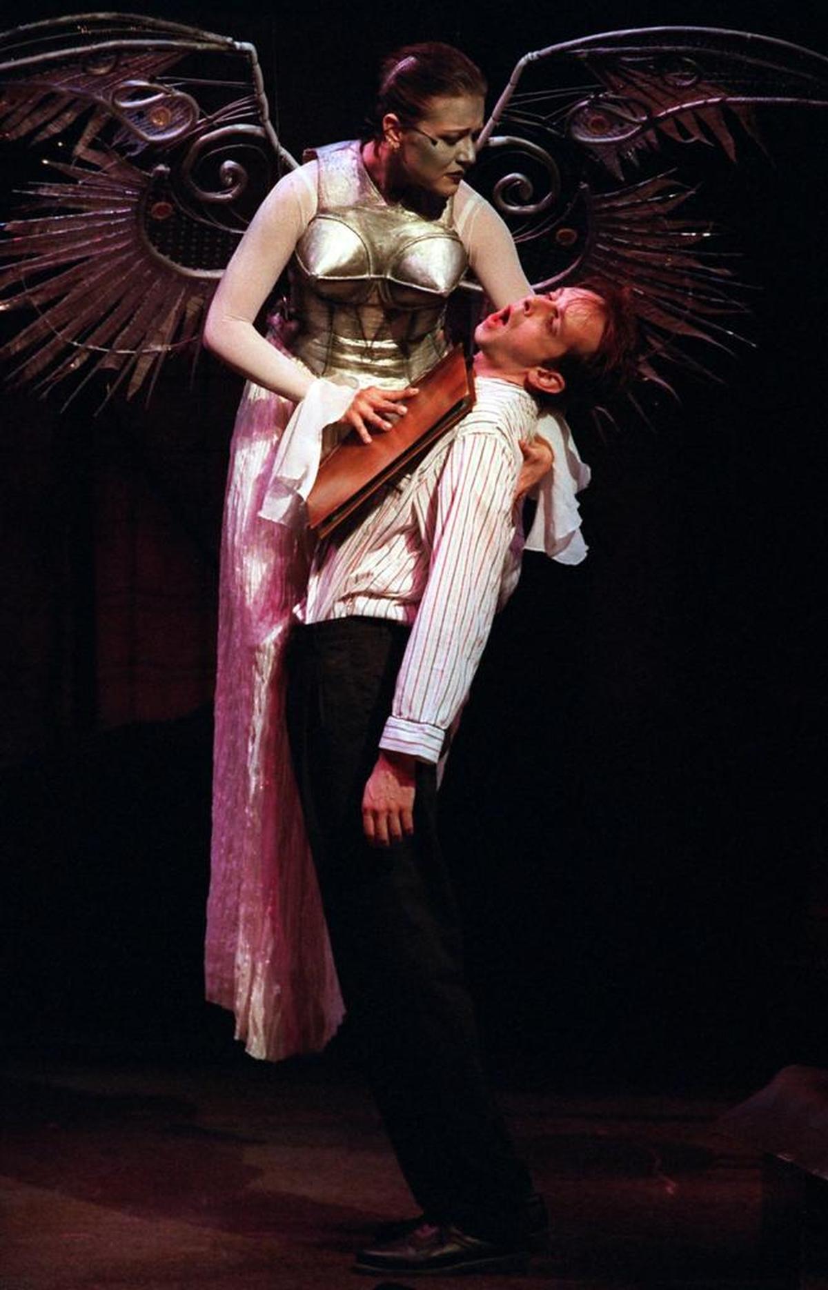 Rehearsal for 'Perestroika', part 2 of 'Angels in America'.