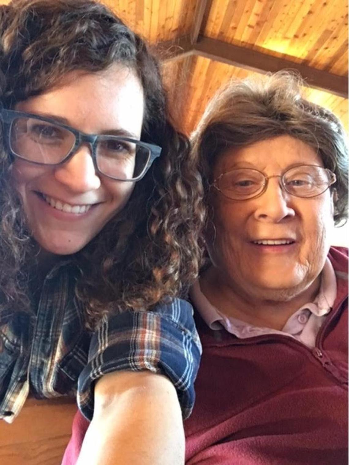 Maddison Wood (left) and Nancy Ledins.