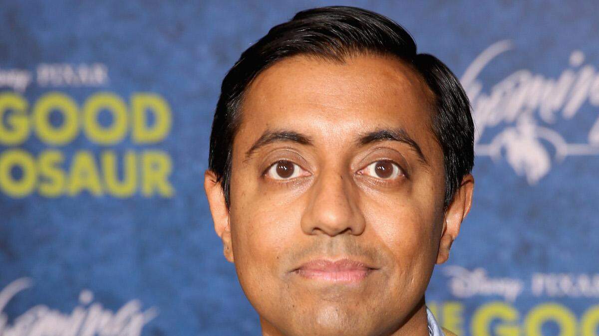 "Sanjay's Super Team" Director Sanjay Patel attends the World Premiere Of Disney-Pixar's THE GOOD DINOSAUR at the El Capitan Theatre on November 17, 2015 in Hollywood, California.  (Photo by Jesse Grant/Getty Images for Disney)