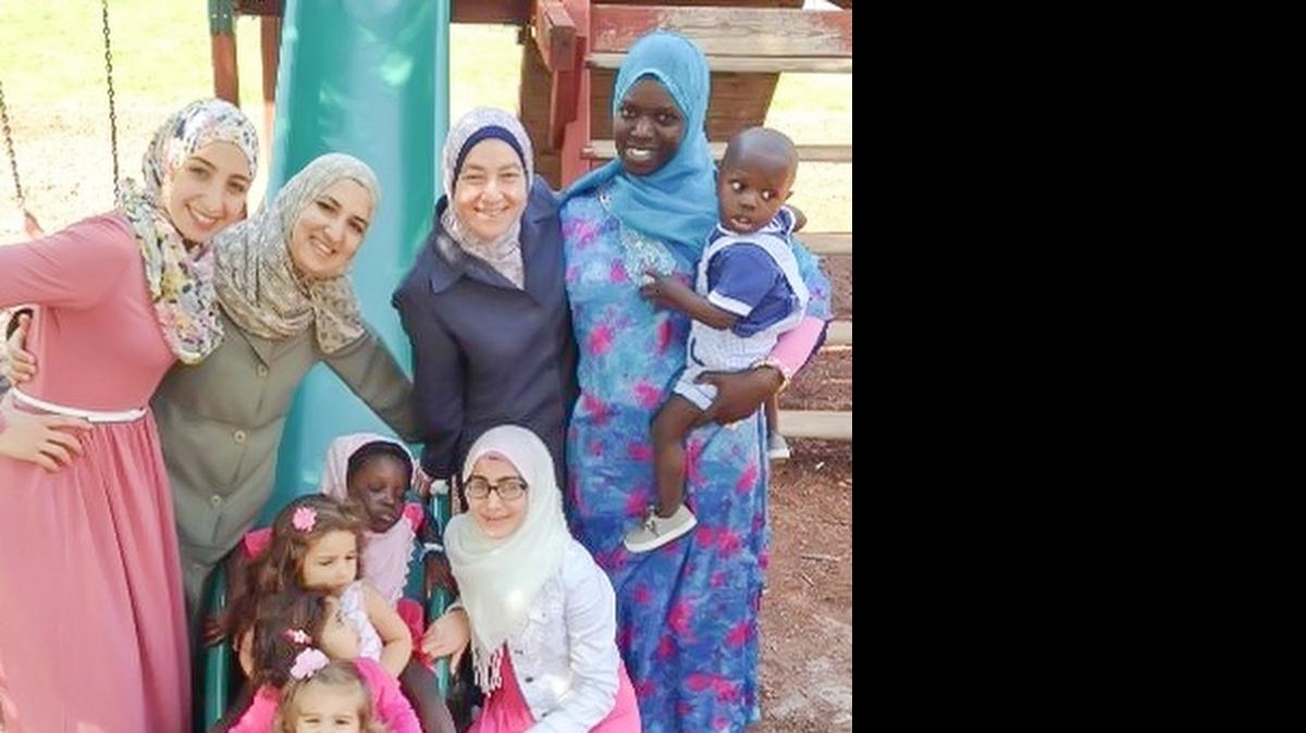
Mothers enjoy time with their children at the Muslim American Society of Charlotte on Shamrock Drive.

