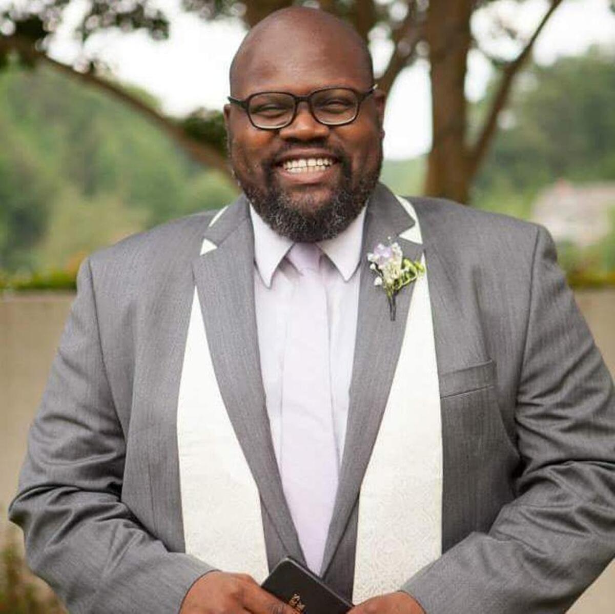 The Rev. Ray McKinnon, president of Young Democrats of Mecklenburg County