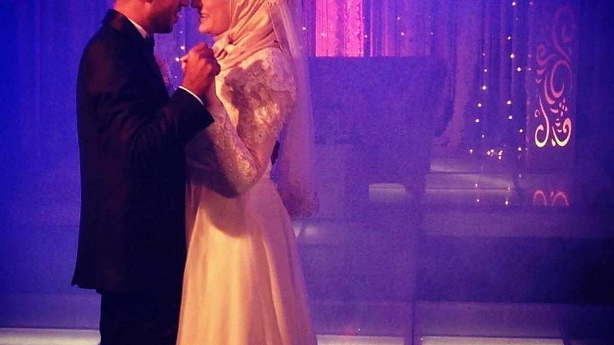 The first dance at the wedding of Ahmad Atoom and Suzanne Hamid.