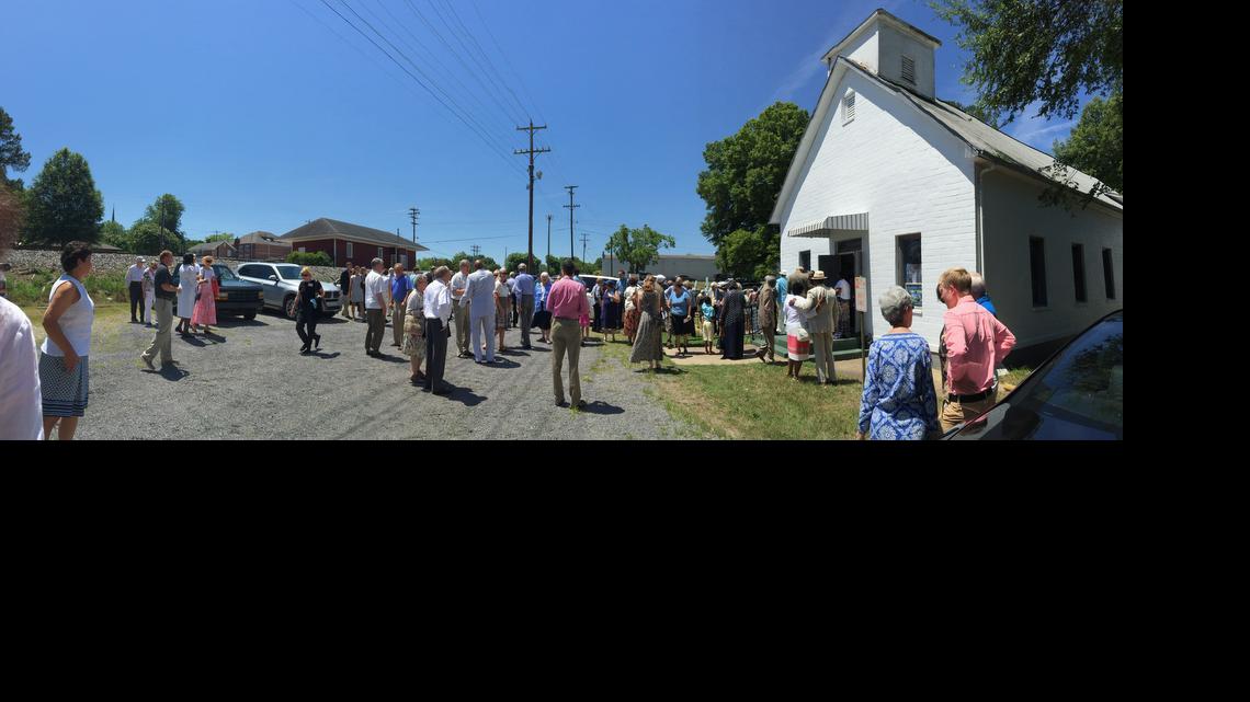 
Two churches “decided we would do a kind of unity service,” said Davidson College Presbyterian Church Rev. Darrell Van Pelt. “The college church – that’s what we call it – is like our sister church. It was a sincere service.”
