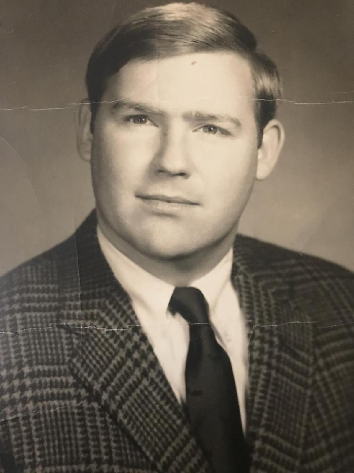 Bill Diehl during his days as a student at UNC Chapel Hill, where he majored in political science.