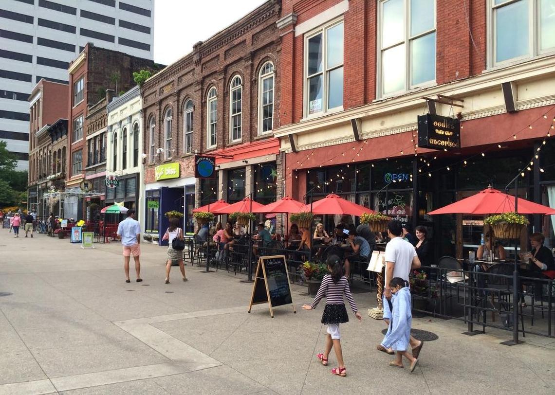 The centerpiece of Knoxville's downtown revival is Market Square, which dates to the 1850s and is now a popular restaurant district and entertainment venue for both locals and visitors.