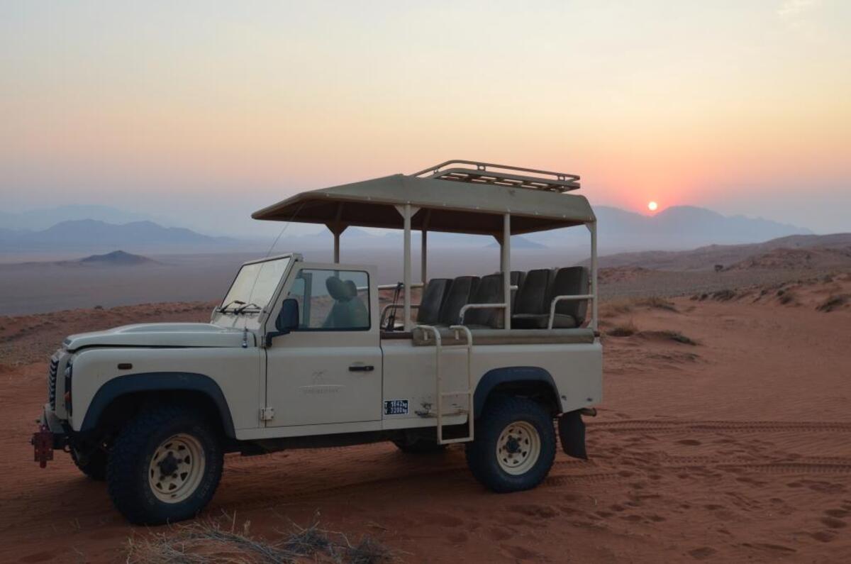 Saying goodbye to another day in the desert, and my Wolwedans Jeep.