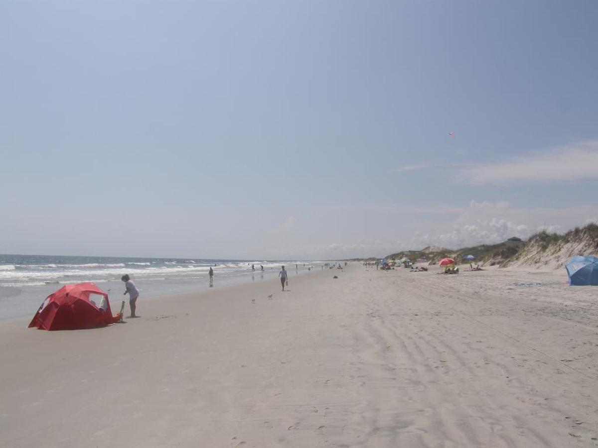 Even during peak summer season, the beach on Bear Island, part of Hammocks Beach State Park, is generally uncrowded.