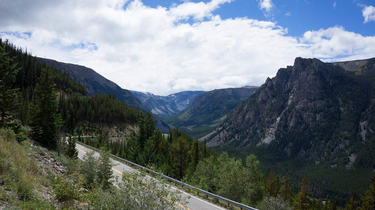 A photo of Beartooth highway in Montana. 