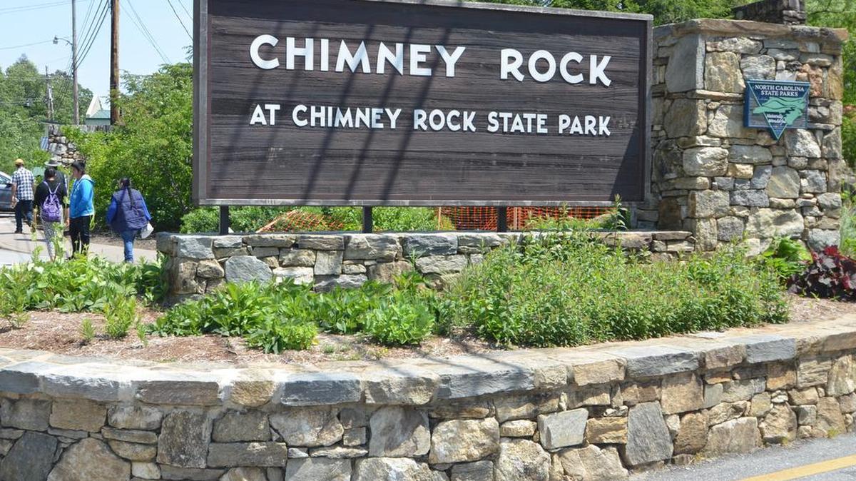 Chimney Rock State Park's main entrance stands next to U.S. 64-74A in Chimney Rock Village.