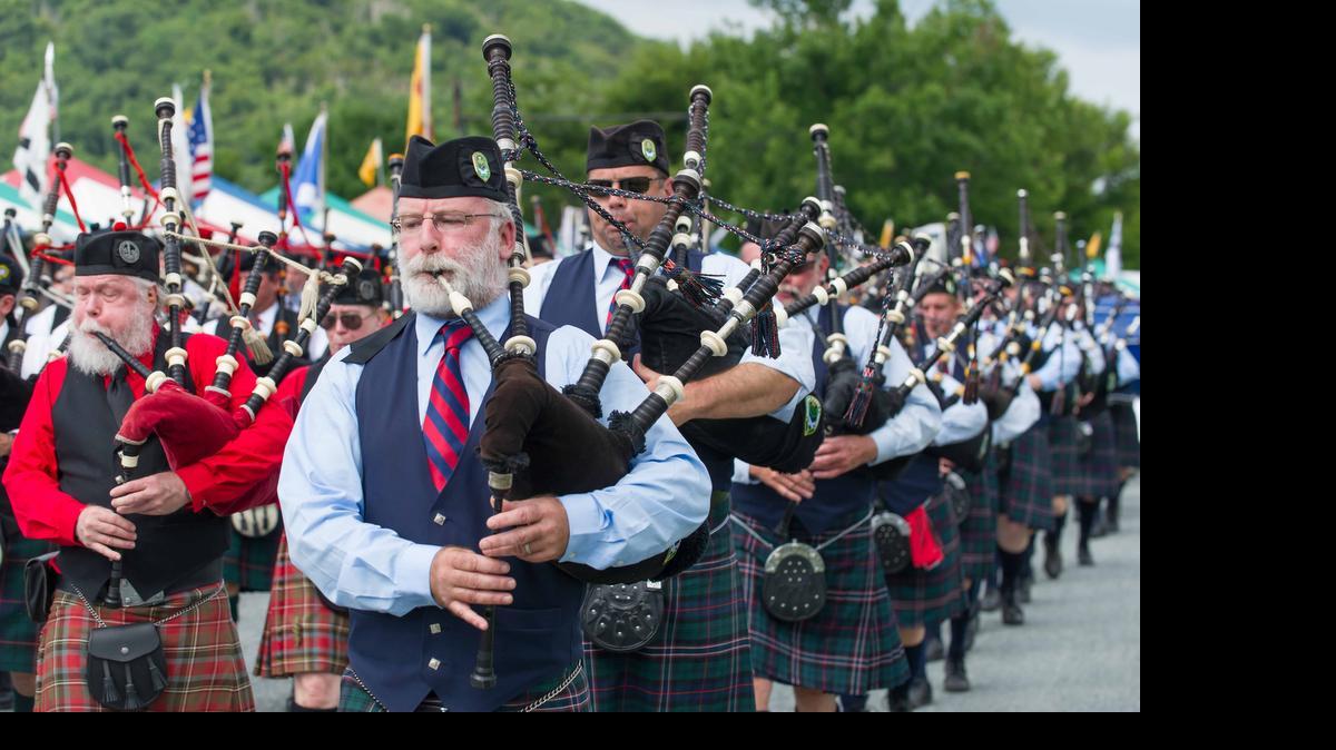 
A parade of pipers circles the field at the 2014 Grandfather Mountain Highland Games. The Games return for their 60th year through July 12.

