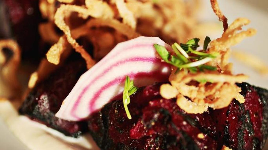 Asheville ranks among the best places to eat in the country. This photo was taken at the vegan restaurant Plant.