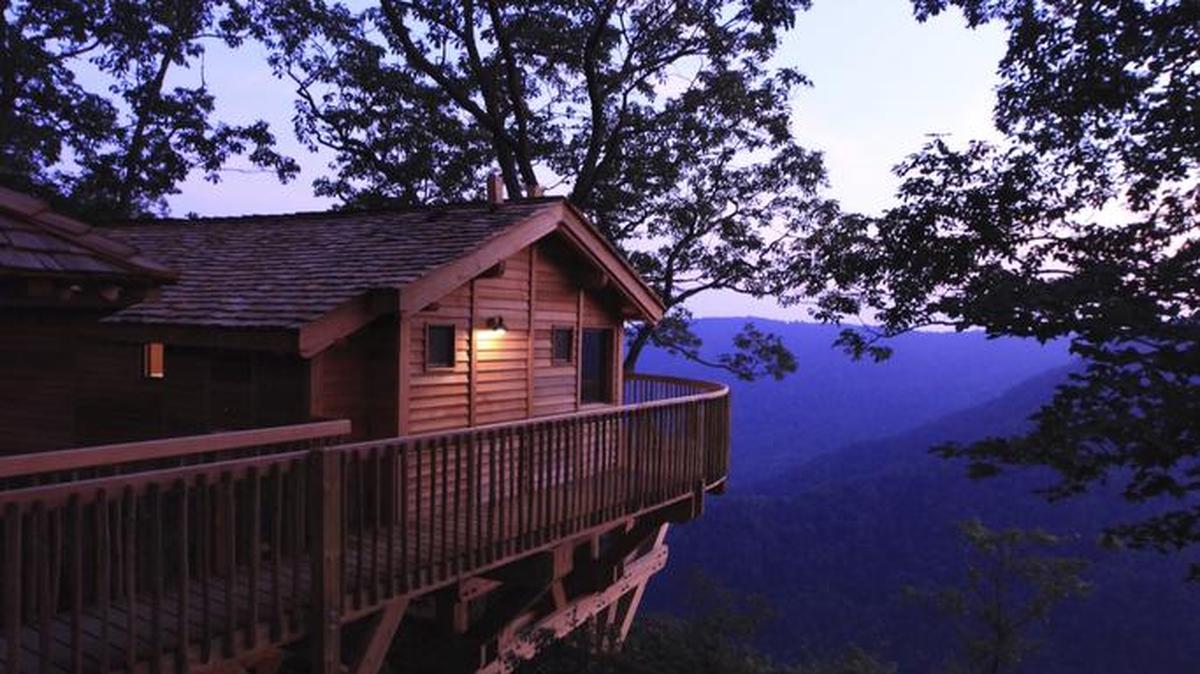 
A treehouse can be luxurious and offer great vistas at Primland, two hours north of Charlotte.
