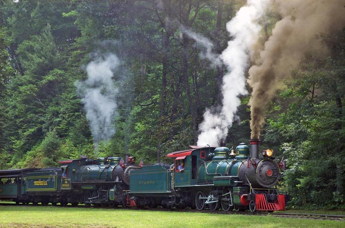 Aug. 30, historic engines No. 12 and N. 190 will work in tandem at Tweetsie Railroad, together pulling one train.