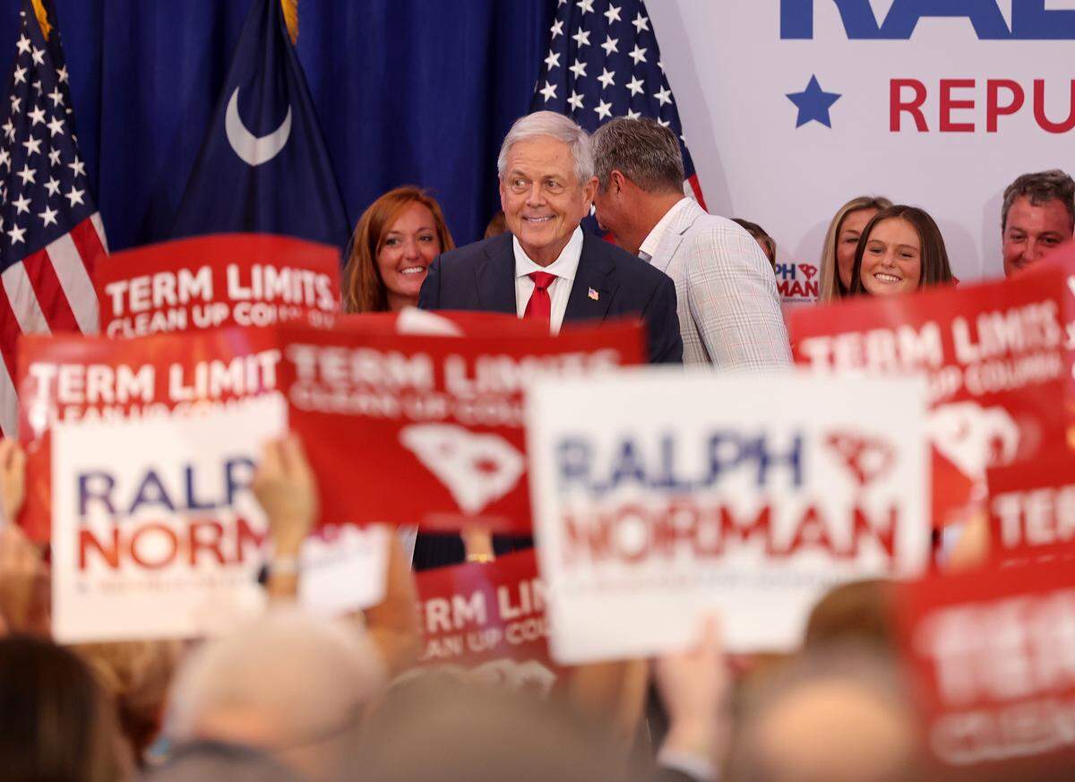 Rep. Ralph Norman announces his campaign for governor Sunday.