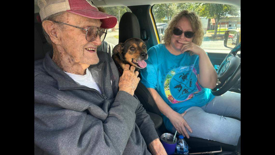 Chloe the lost dog had an emotional reunion with her owner, a North Carolina rescue said.