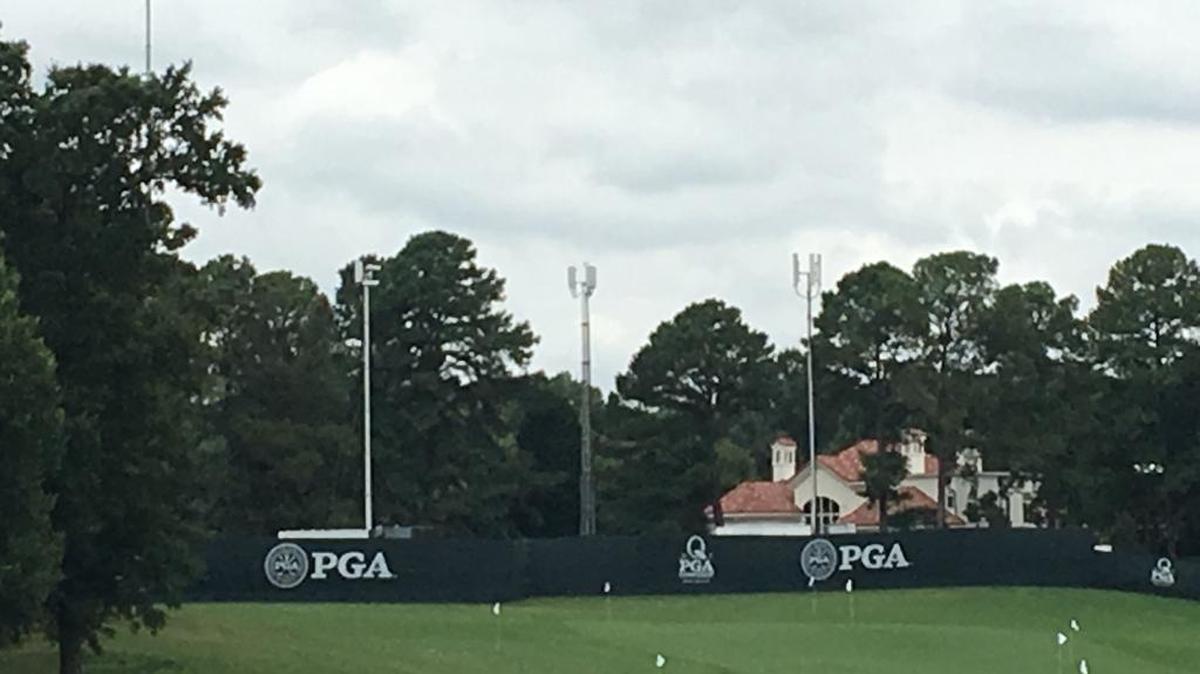 AT&T is among the carriers boosting cell service at Quail Hollow Club during the PGA Championship.