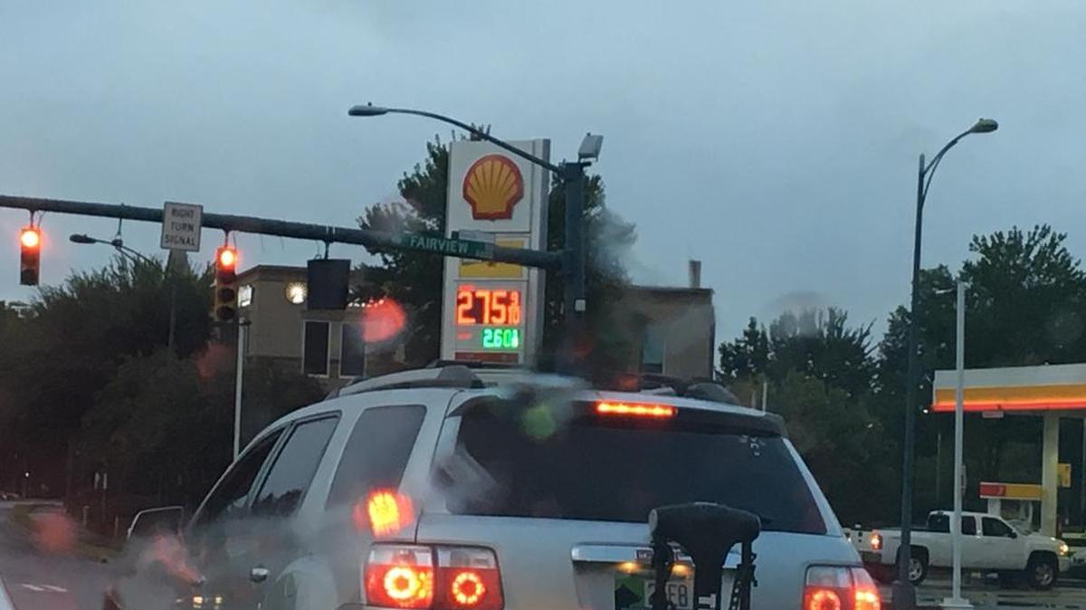 The average price of a gallon of unleaded gas in the Charlotte metro area was $2.55 on Friday, a 12-cent jump from Thursday and a 38-cent jump from a week ago, according to auto group AAA. But it was as high as $2.75 per gallon at this SouthPark station.