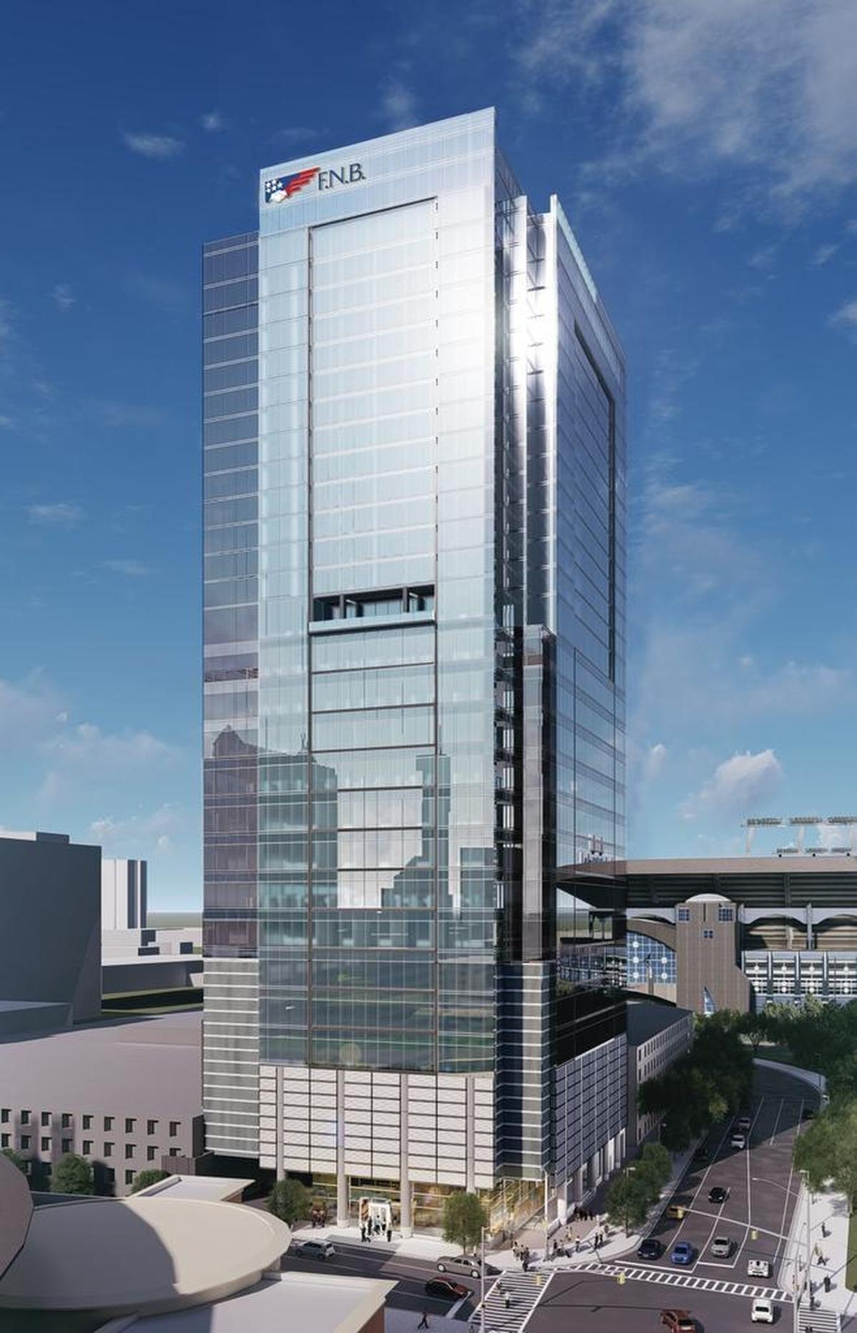 A rendering of FNB’s new Charlotte tower.
