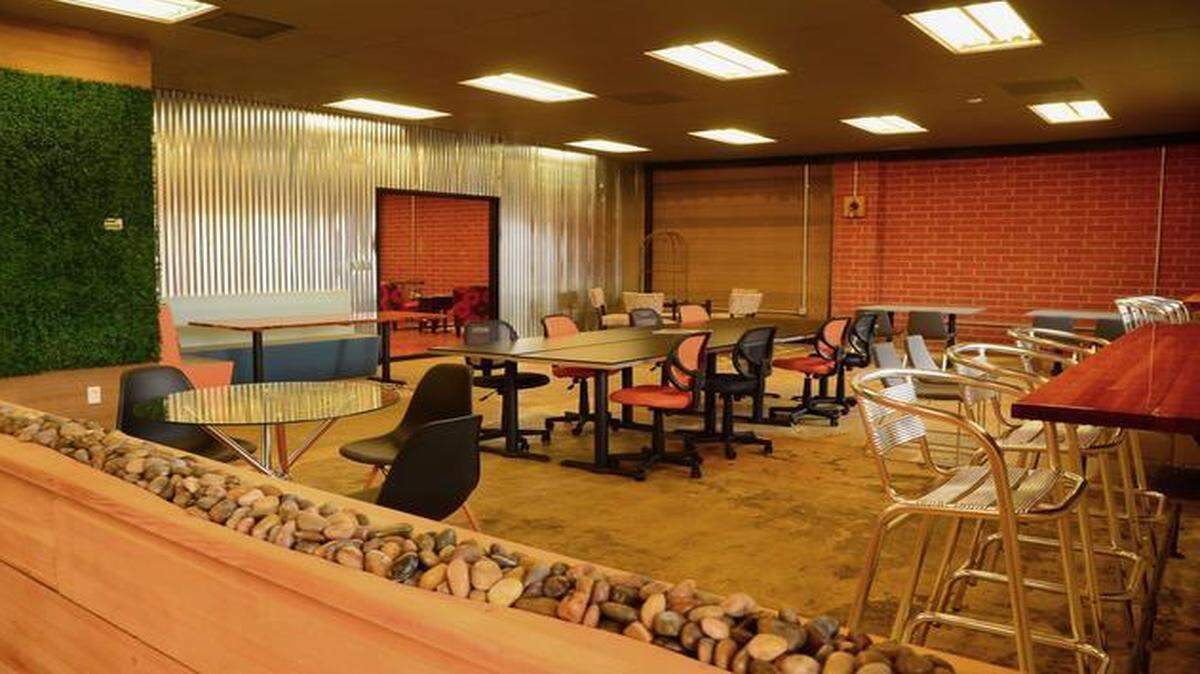 
The shared co-working space at the C3Lab in South End becomes available for rent April 8. The 10,000-square-foot facility on Distribution Street includes a conference room, art studios and “makerspace.”
