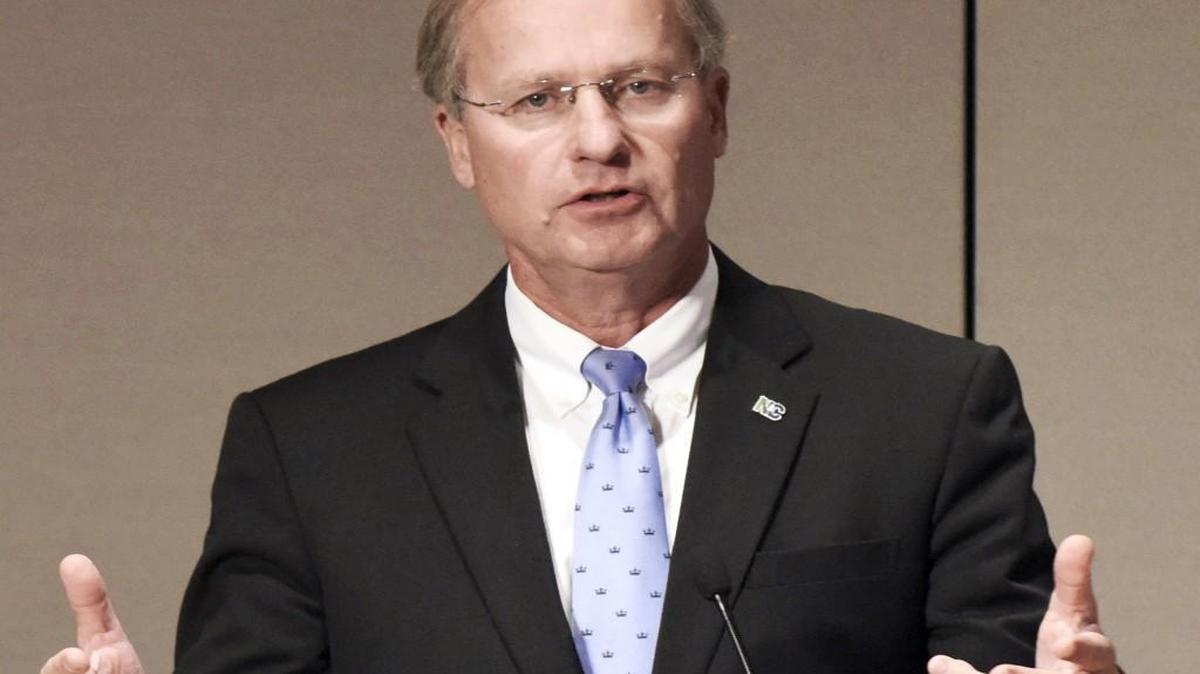 Donald van der Vaart, Secretary of the N.C. Department of Environmental Quality speaks at the Environmental Health Summit in Durham, N.C. on Monday, October 26, 2015.