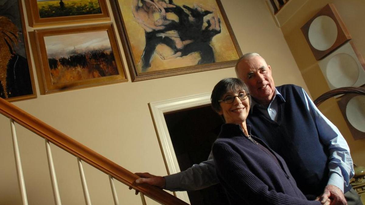 In this 2008 Observer file photo, Southern Shows, Inc. founders Robert and Joan Zimmerman are seen in their home decorated with treasures they have found in shows they have produced. They were also supporters of artists, whose work can be found throughout their home. Robert Zimmerman died on Monday, March 14, 2016, at 84. L.MUELLER - lmueller@charlotteobserver.com