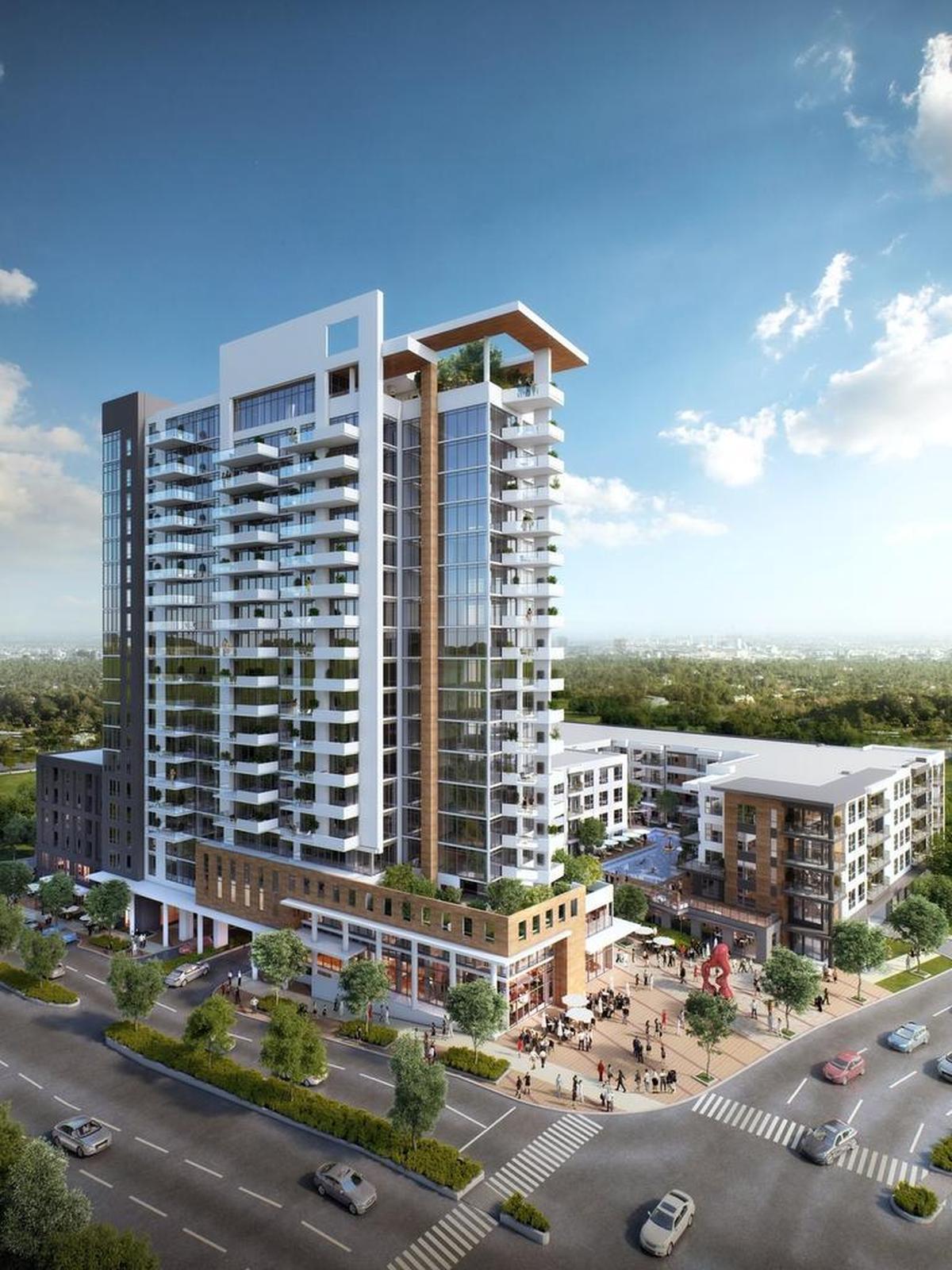 Rendering of Uptown 550 on Stonewall.