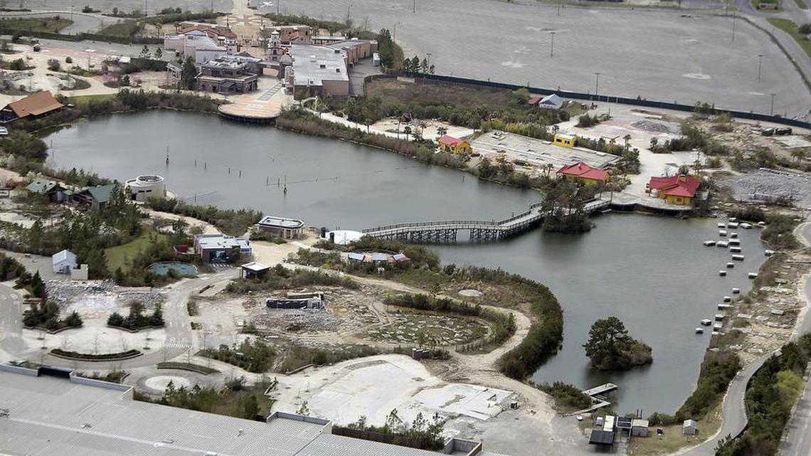 A view of Waccamaw Pottery and the former Hard Rock Park from the air in March 2015.