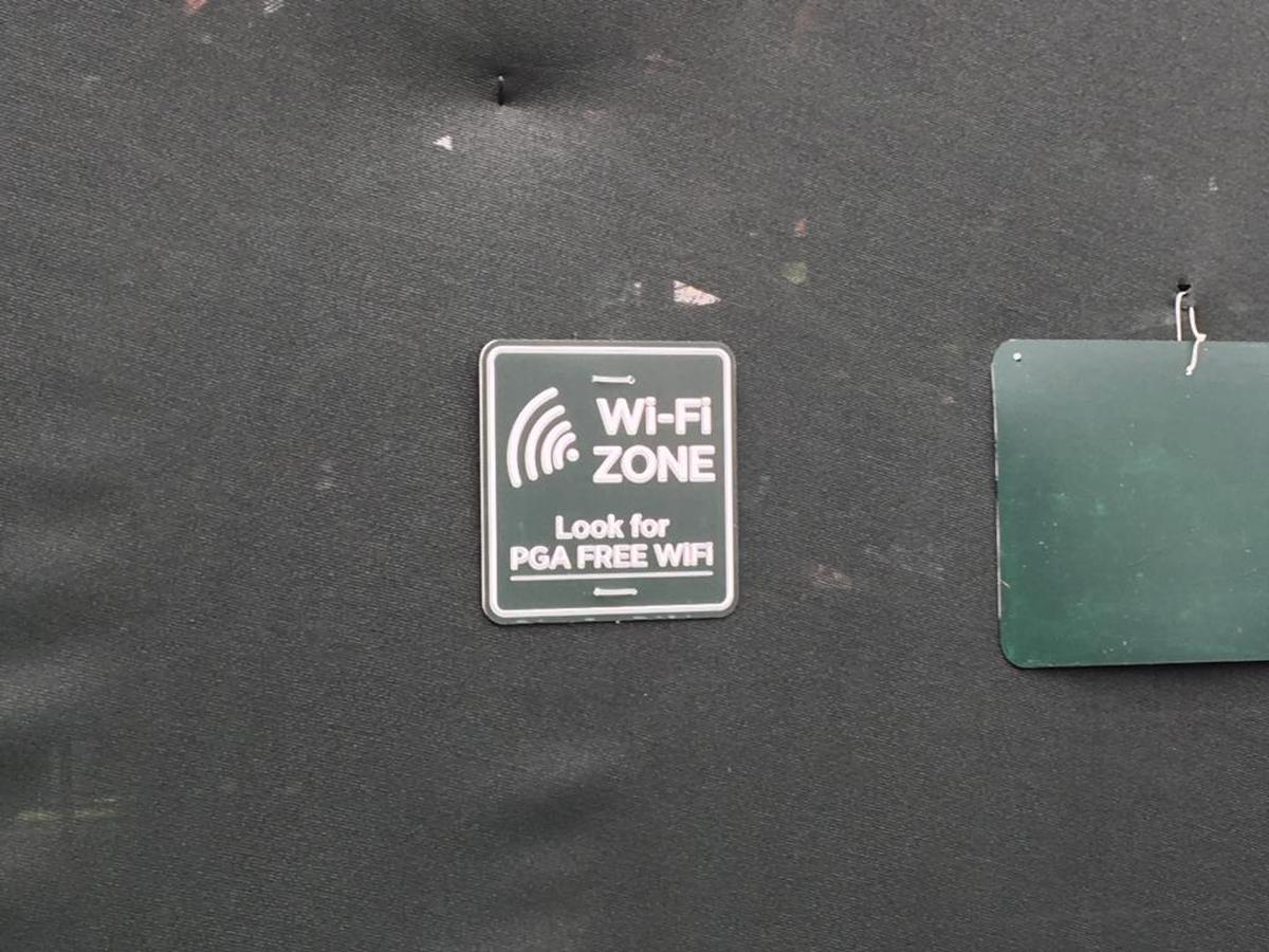 The PGA Championship is offering Wi-Fi service at Quail Hollow Club.