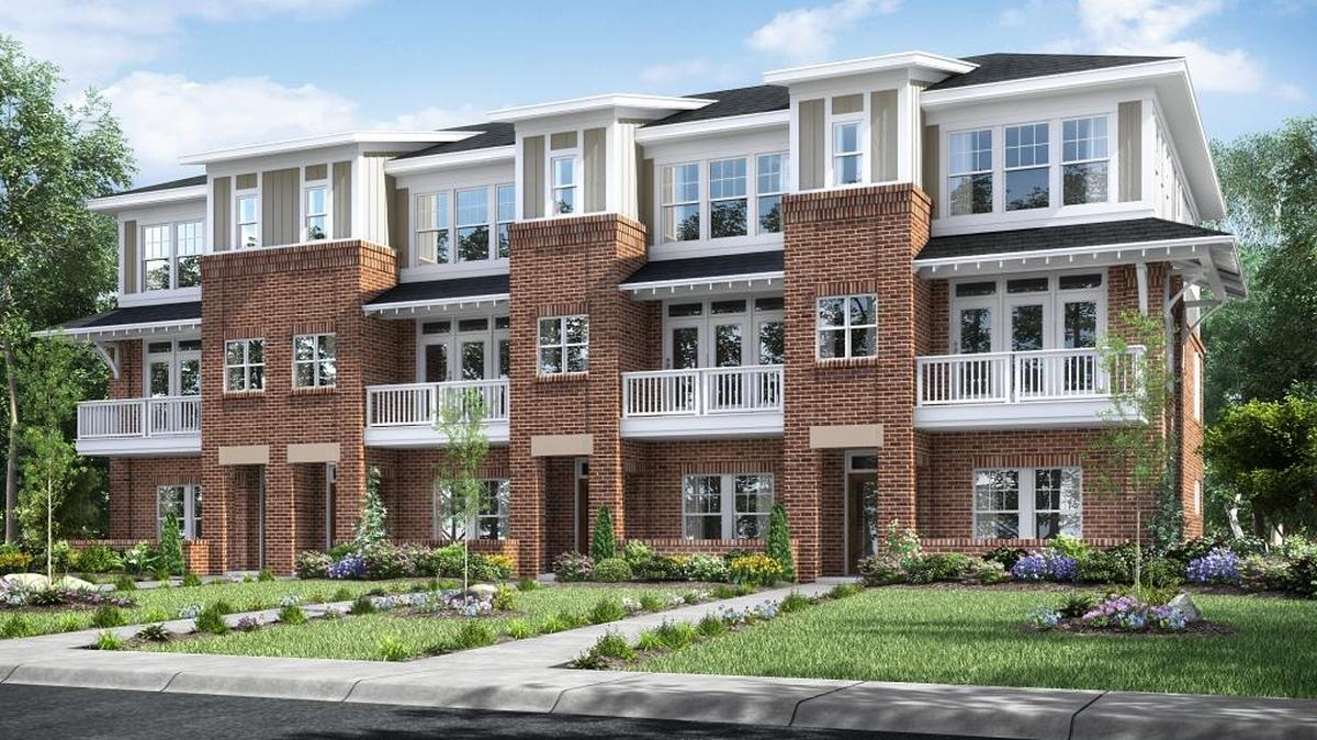 A rendering of planned townhouses at Grandin Heights.