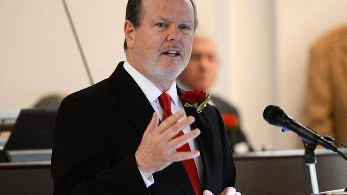 
Sen. Phil Berger (R), President Pro Tempore of the N.C. Senate speaks to the Senate during the opening of the 2015 session of the N.C. General Assembly in Raleigh in January. 
