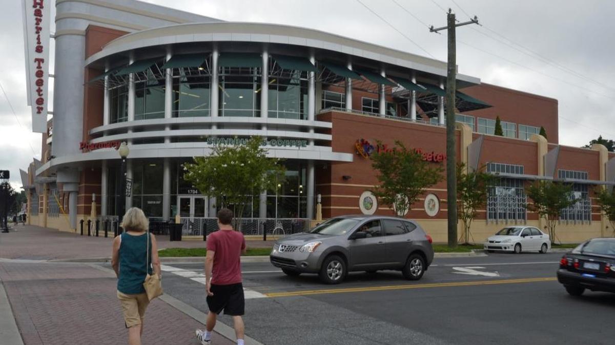 The Harris Teeter store at the corner of The Plaza and Central Avenue in Charlotte’s Plaza Midwwod neighborhood.