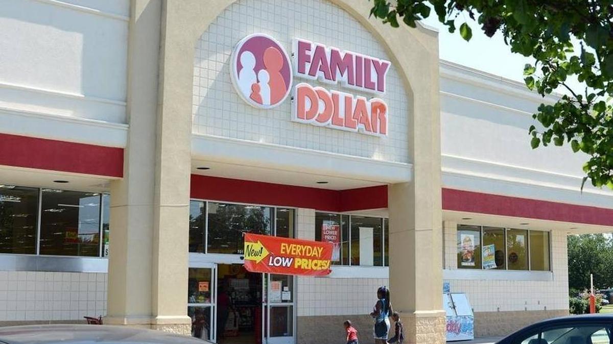 Customers enter a Family Dollar store on Plaza Boulevard, in Kinston, N.C.